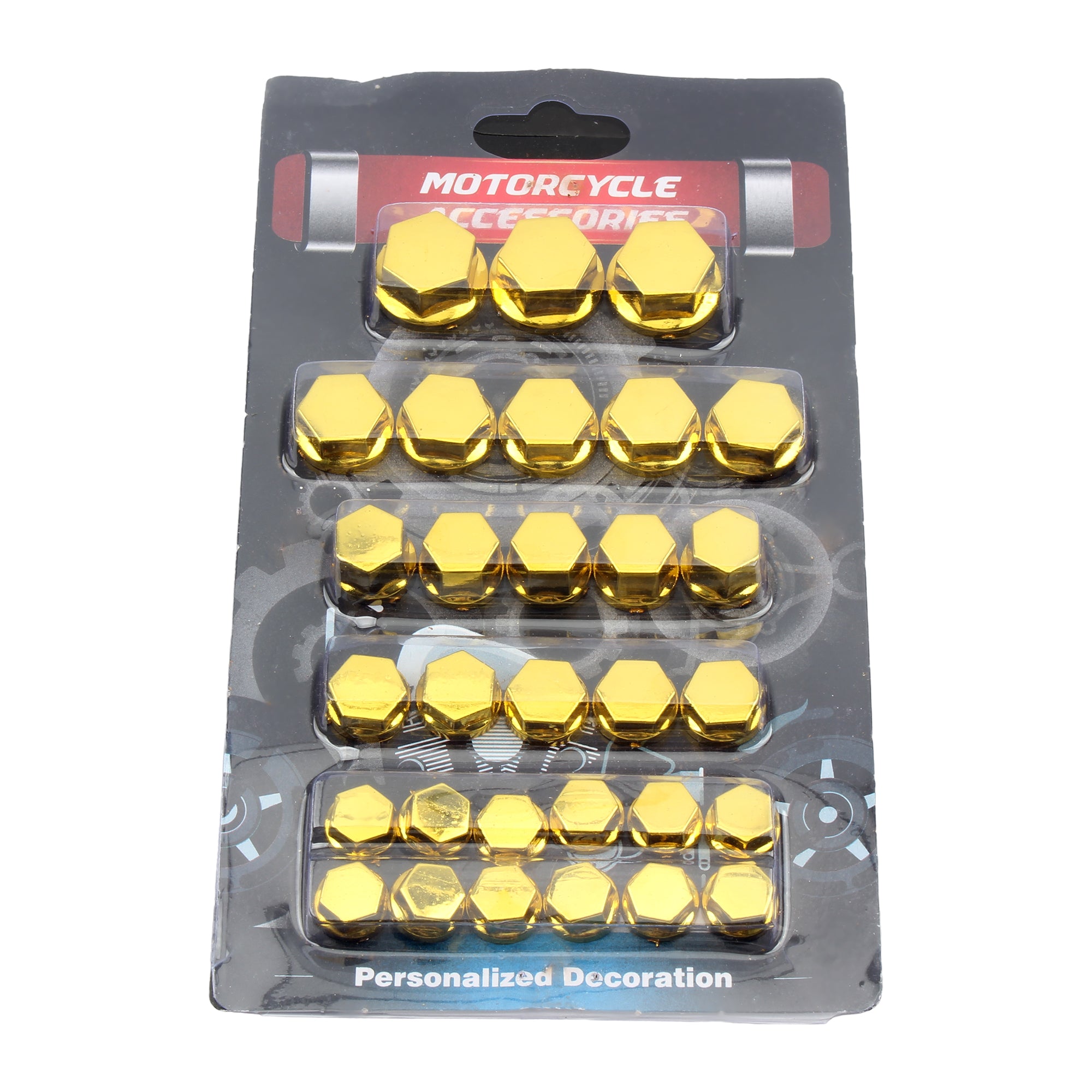 Motorbike Accessories Motorcycle Nut Screw Cap Cover Head Body Decorative Engine Nut Bolt Caps 30pcs/Set