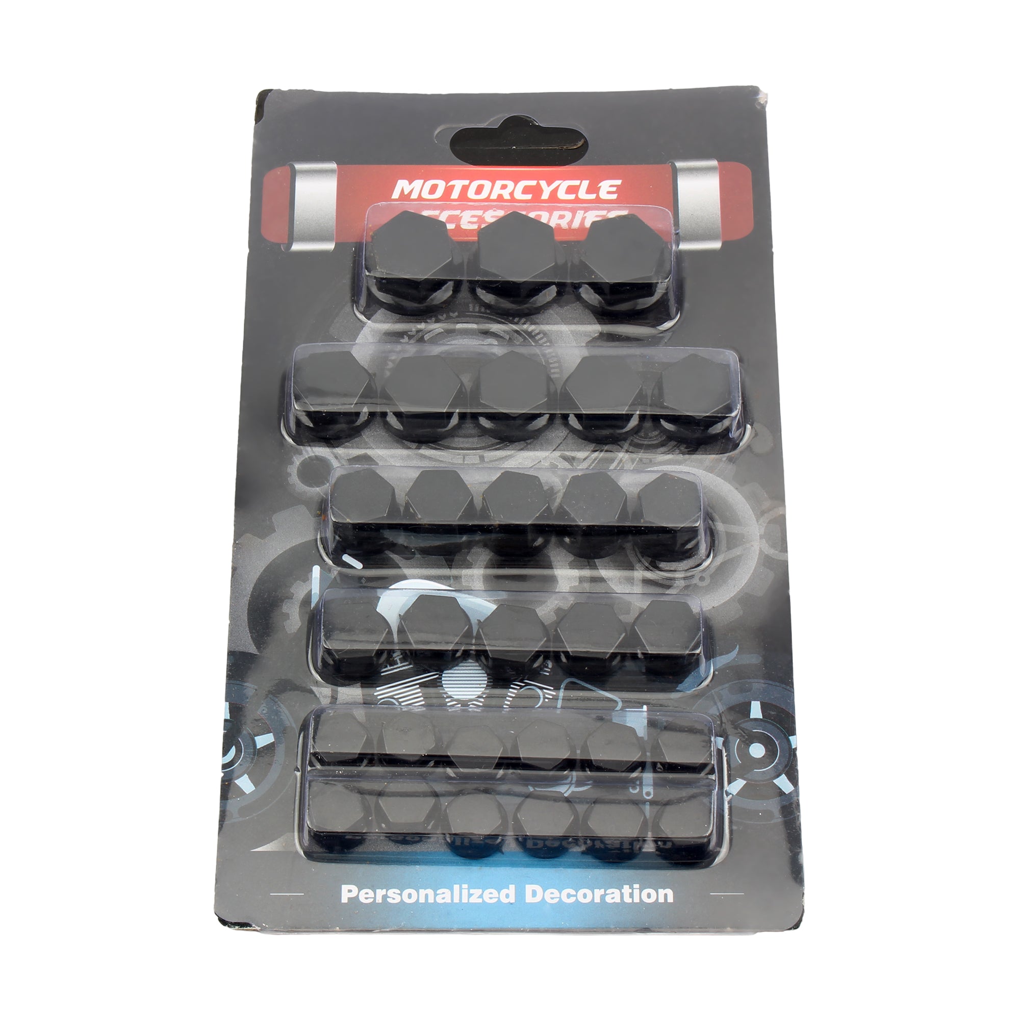 Motorbike Accessories Motorcycle Nut Screw Cap Cover Head Body Decorative Engine Nut Bolt Caps 30pcs/Set