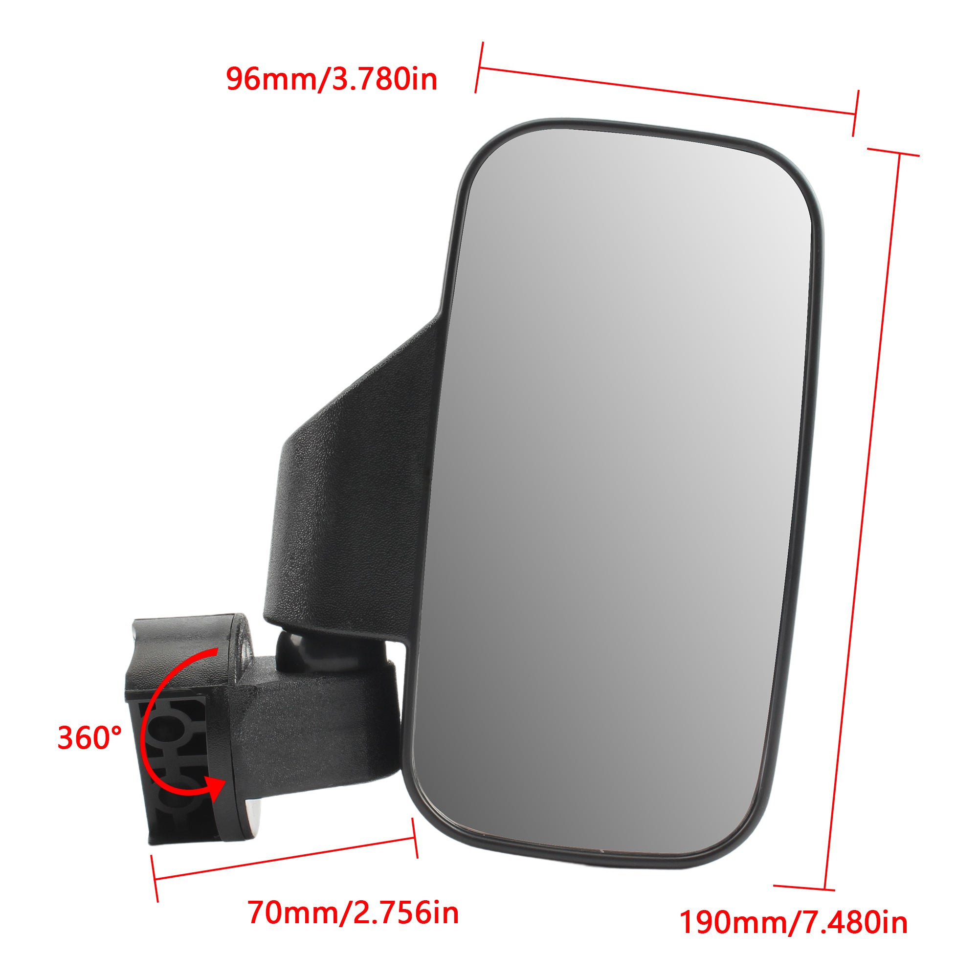 Off-road Motorcycle UTV ATV All-terrain Side Mirror Center Mirror Combination Rearview Mirror