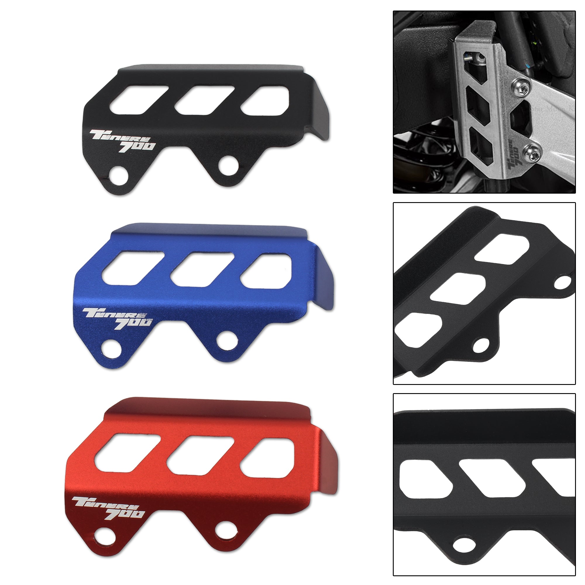 For YAMAHA Tenere 700 Motorcycle Motorbike Aluminum Alloy Rear Brake Master Cylinder Guard Cover XTZ700 RALLY XTZ690