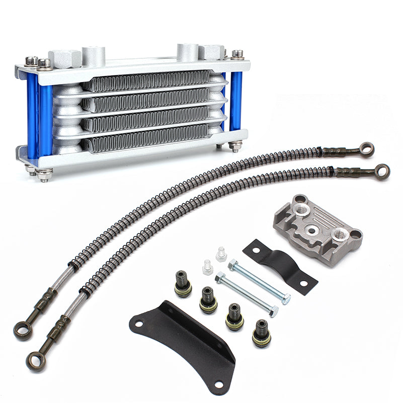 Motocross Oil Cooling Cooler Radiator Oil Cooler Set Monkey Bike for 50 70 90 110 125 140cc Dirt Bike DAX Pocket Bike ATV Motor