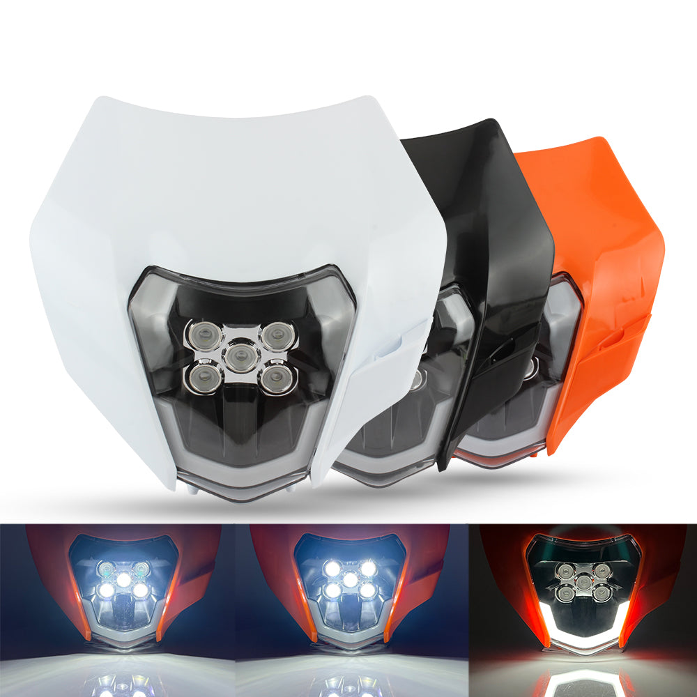 Enduro Motorcycle Headlight Led for KTM EXC Accessories 2008-2016 XC SX XCW XCF 125-500 Universal Dirt Bike Motocross Headlamp
