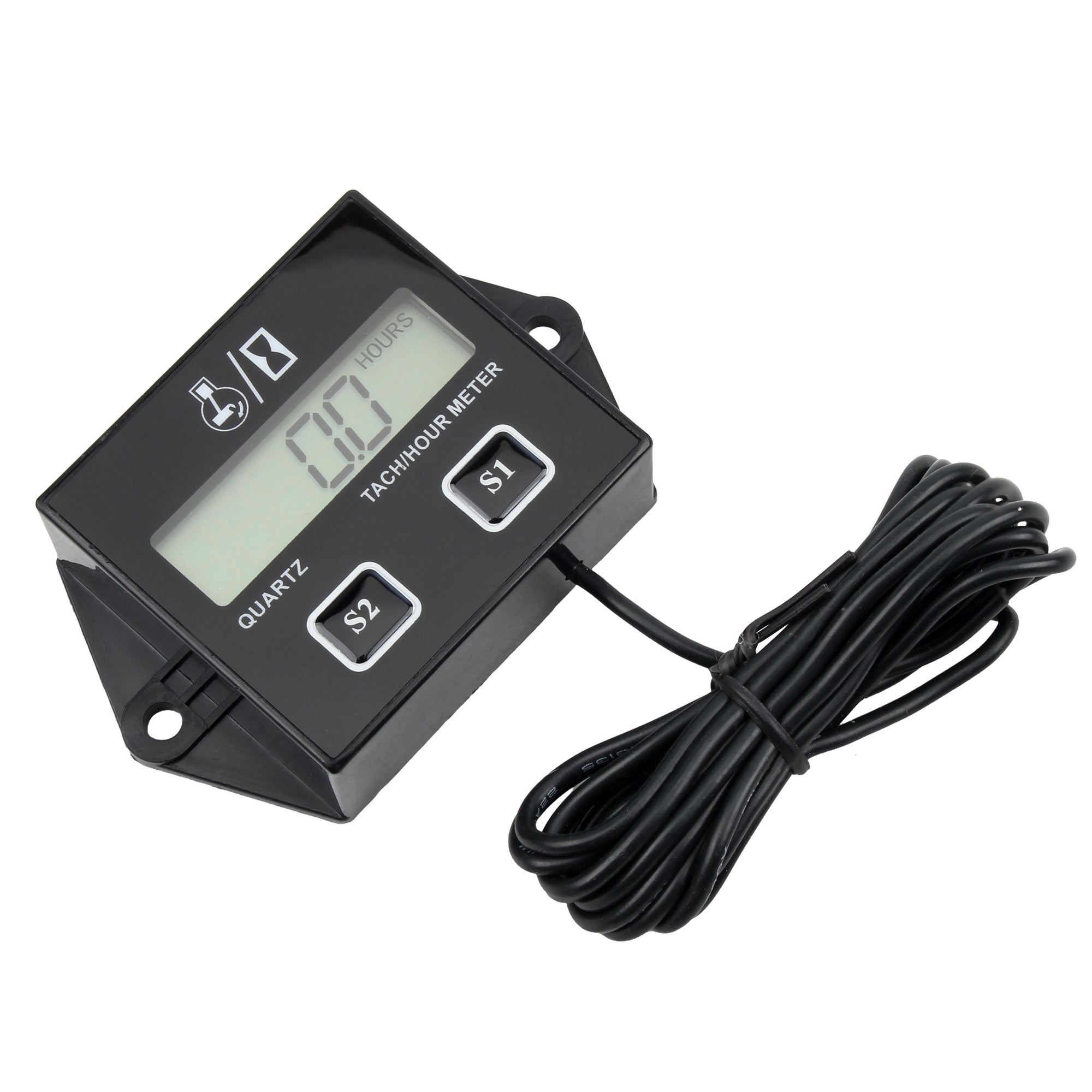 Motorbike 2-Stroke 4-Stroke Digital Engine Tach Hour Meter Tachometer Gauge Inductive Display Dirt Pit Bike Motorcycle Parts