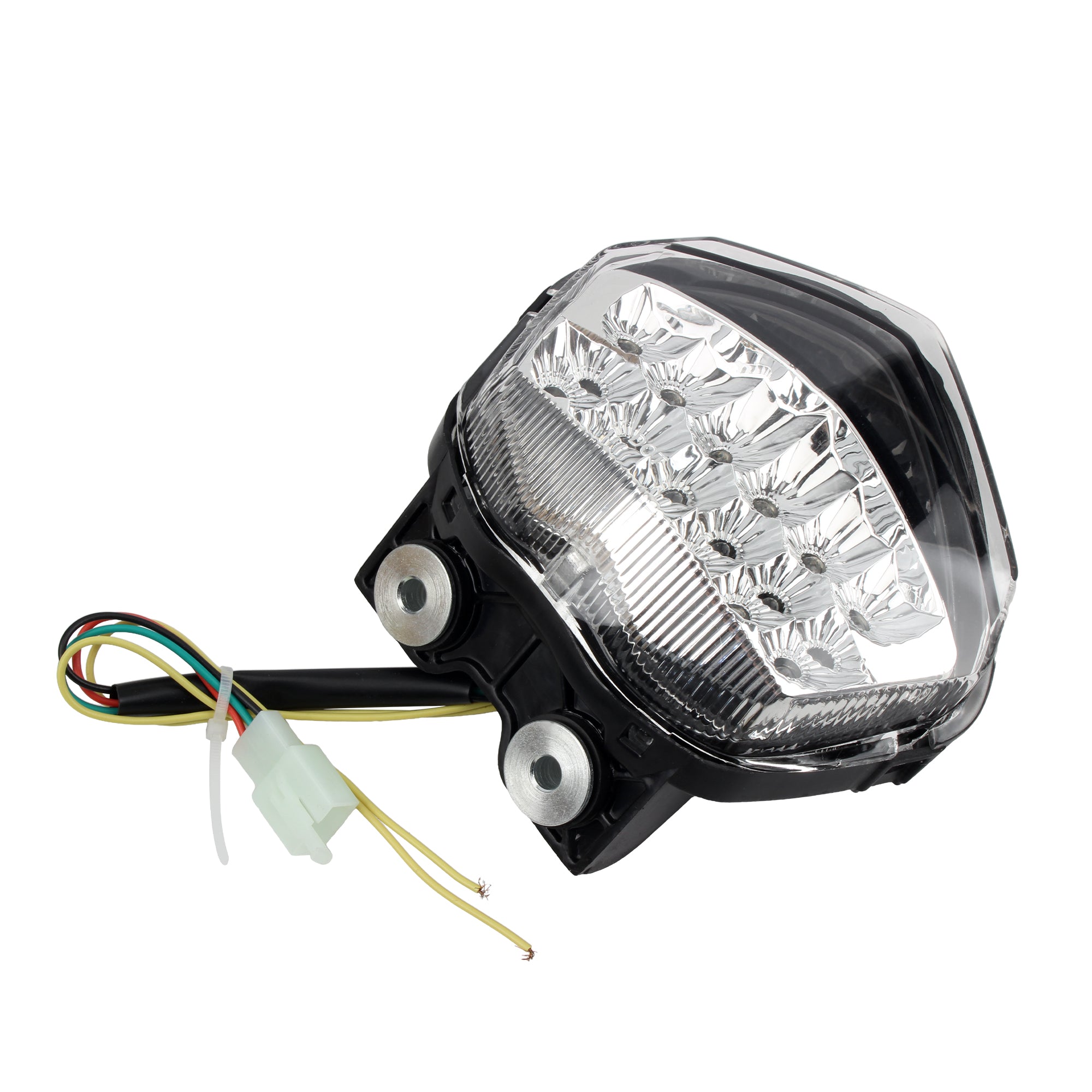 2008-2012 Motorcycle Red LED Rear Turn Signal Tail Stop Light Lamps Integrated Motorbike Brake Taillight for Kawasaki NINJA250