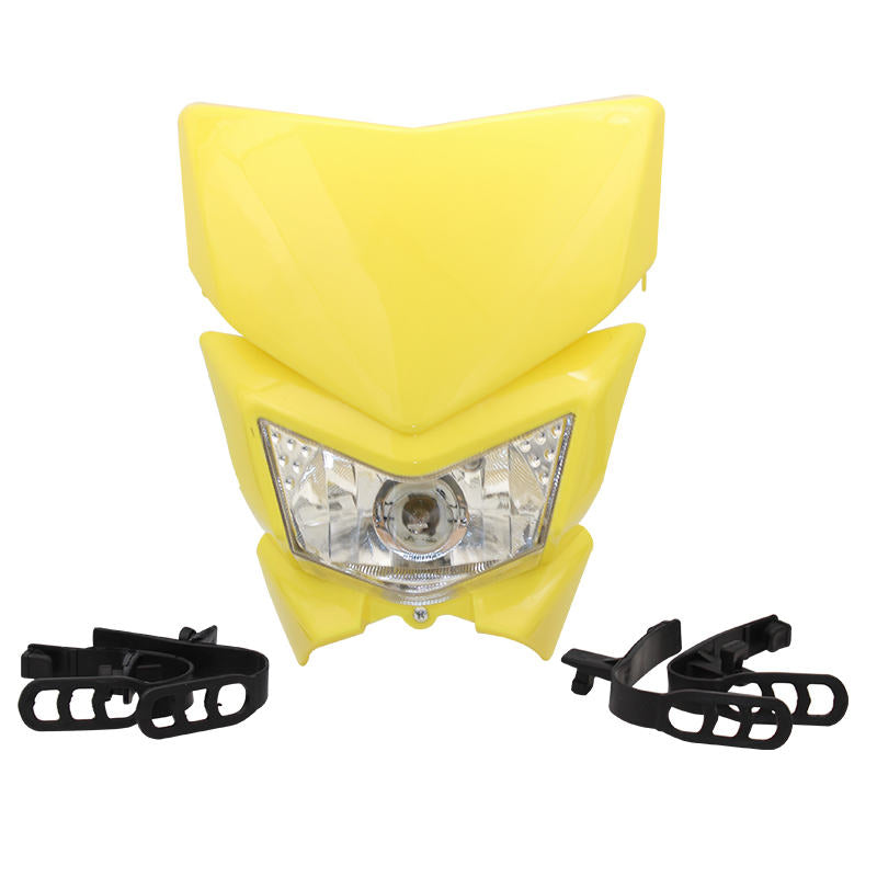 PowerMotor Motorcycle Headlight Headlamp Motorbike Mask Refires 35W 12V 4WD for KLX450 250 Dirt Bikes Motocross HL105 Halogen