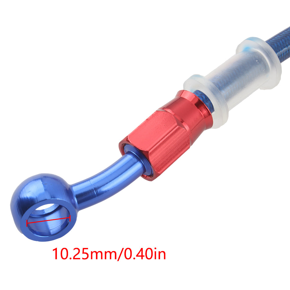 Aluminum Alloy Brake Tubing 500 mm 1500 mm 1800 mm Red and Blue Two Colors