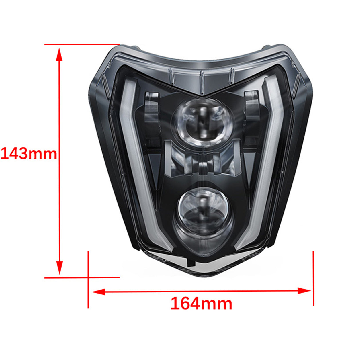 Enduro Motorcycle Headlight LED for KTM EXC 300 XCF SX XC XCW EXCF 125-500 2017 to 2023 Dirt Bike Headlamp Moto Custom Wholesale