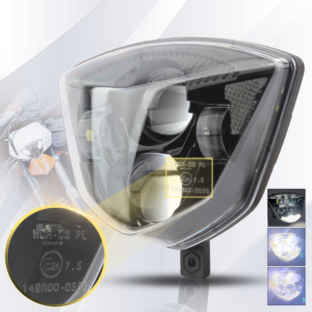Motorcycle LED Headlight for Gas Gas EC 250 250F 300F EX 300 350F 450F MC 450 2021 to 2023 Dirtbike Enduro Motocross Accessories