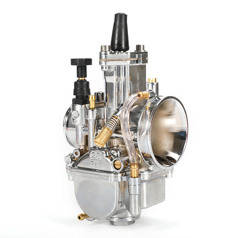 Universal PWK 28 30 32 34mm Carburetor Motorcycle Carburador Power Jet for Yamaha Mikuni Koso Silver Aluminum Alloy 90 Days 10cm