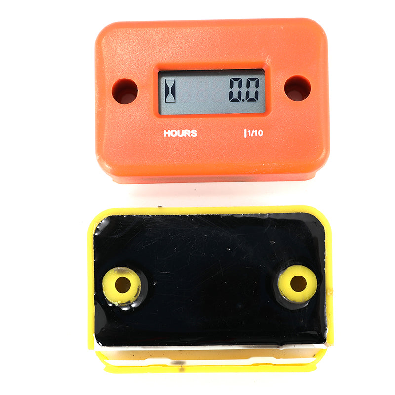 Motorcycle Inductive Digital Hour Meter Waterproof Engine Gauge Hour Meter LCD Display for Bike Motorcycle ATV Boat Offroad