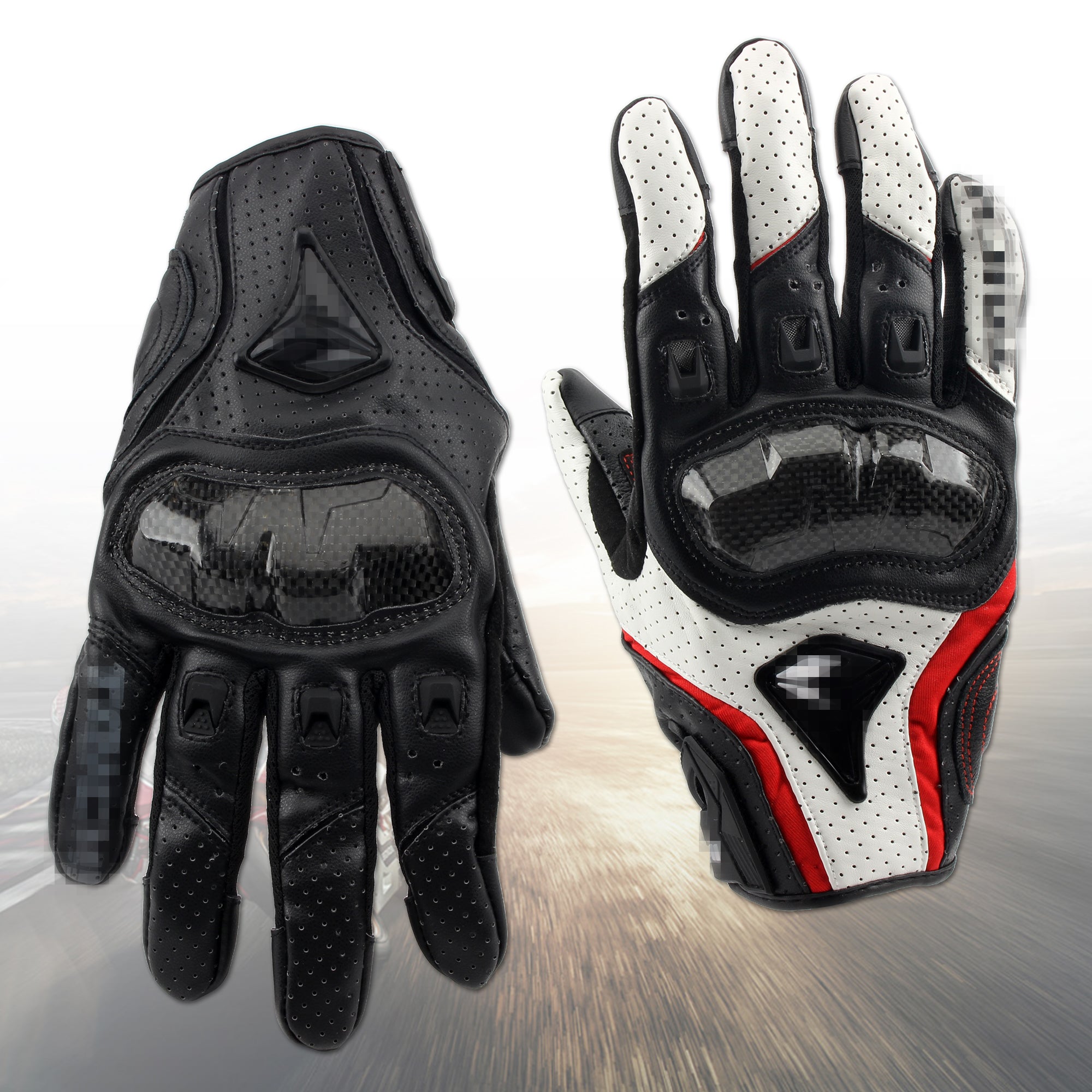 Women Men's Motorcycle Leather Gloves Motocross Racing Gloves Winter Autumn Moto Guantes ATV Dirtbike for Honda Kawasaki