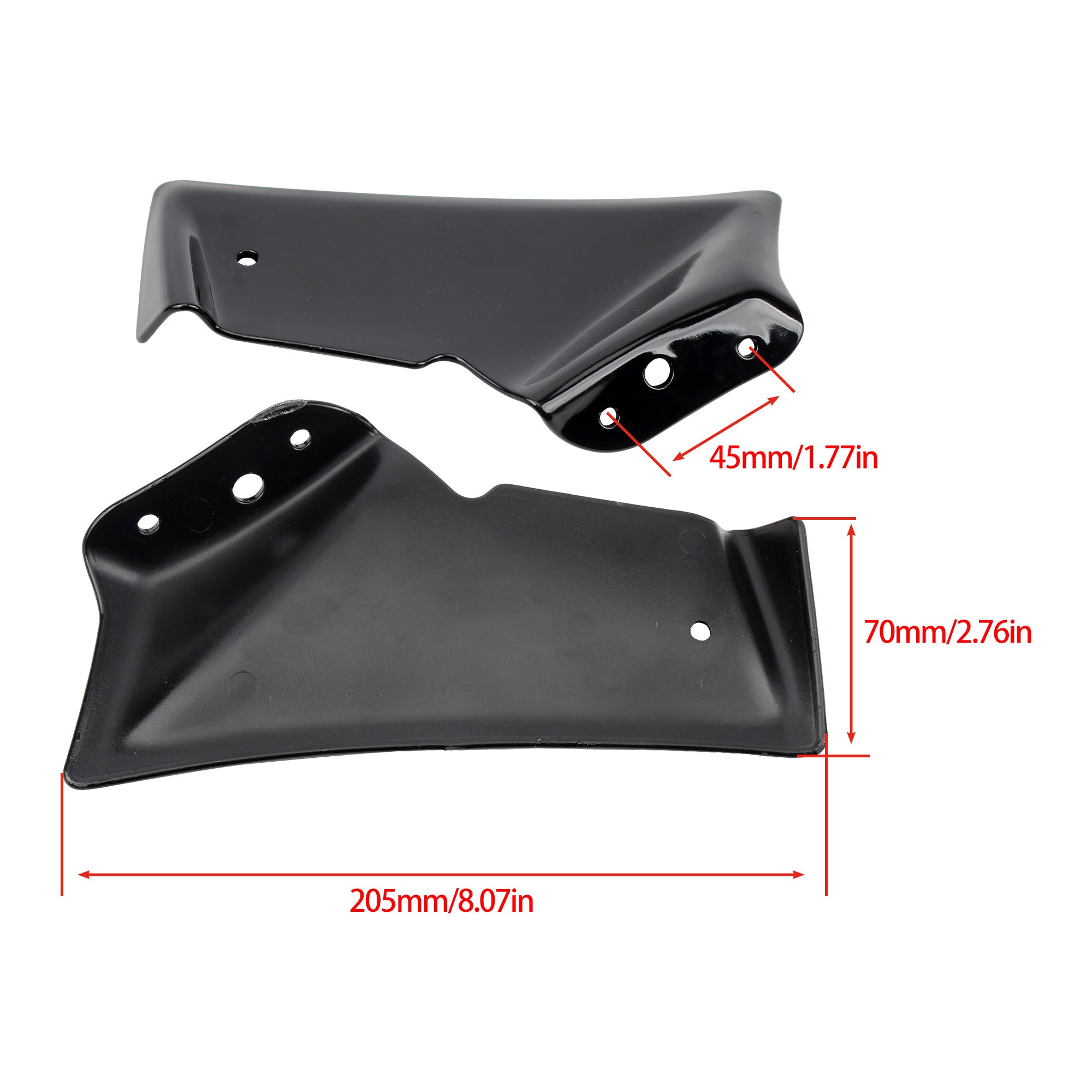 2022-2024 Motorcycle Front Downforce Spoiler Naked Frontal Spoilers Winglet Aerodynamic Wing Deflector Kit for Yamaha MT10 SP
