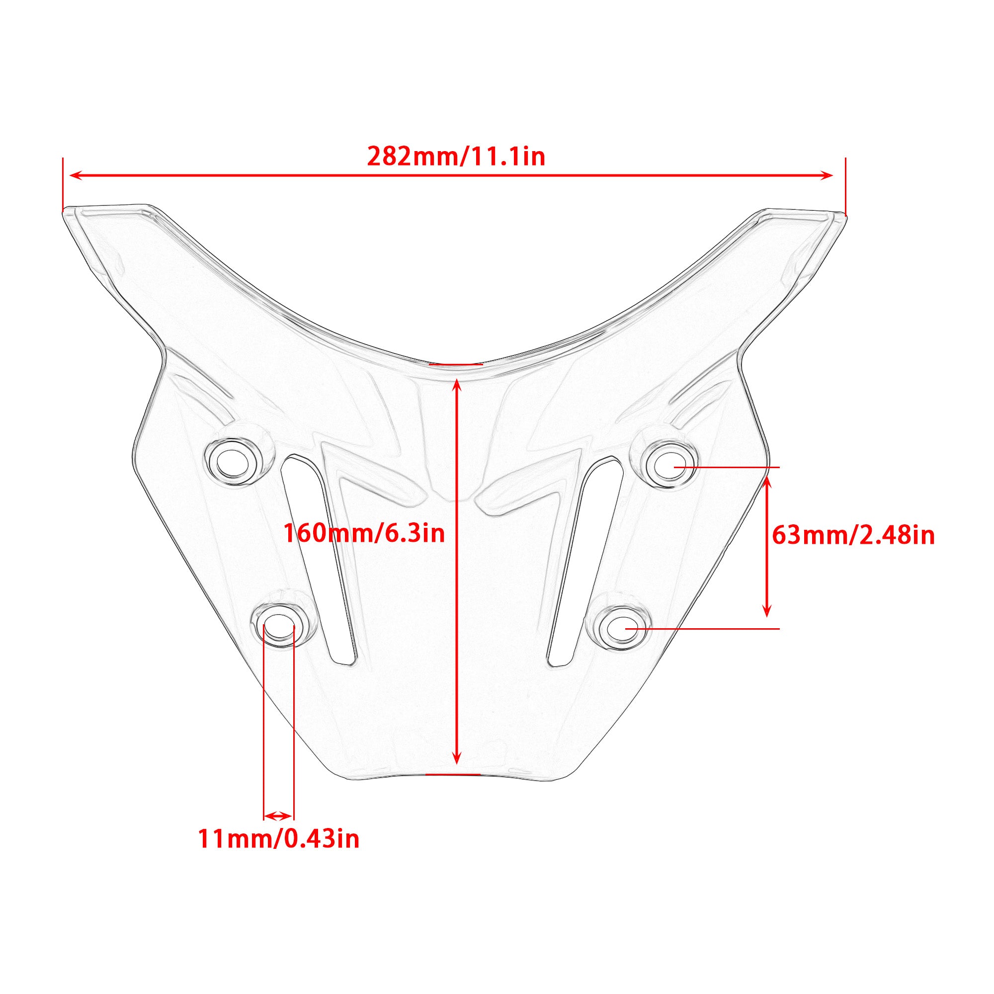 2021 2022 2023 Motorcycle Front Screen Windscreen Windshield Deflector Protector for YAMAHA MT09 SP FZ09 Moto Wind Deflectors