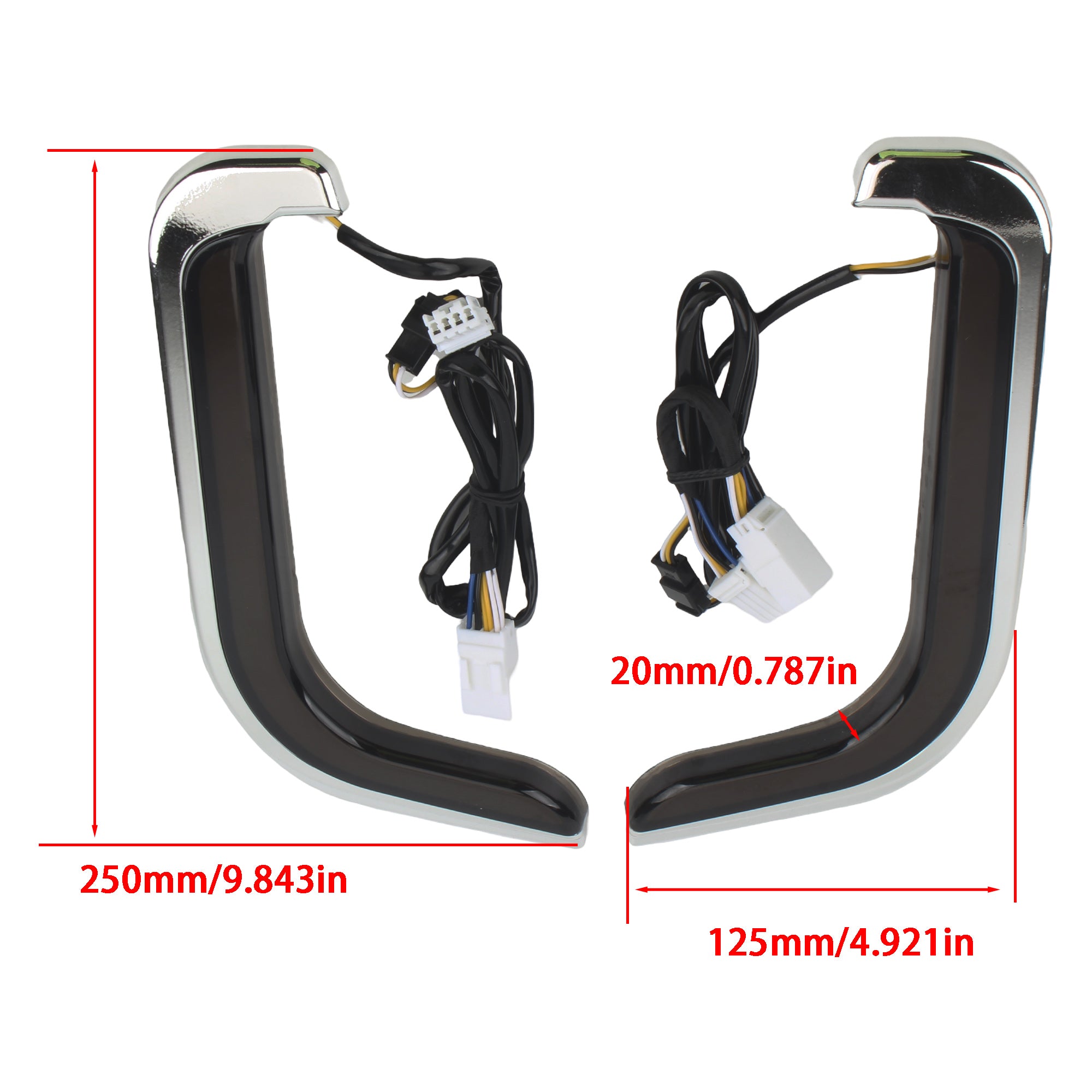 1996-2013 Motorcycle Turn Signal Light for Harley Touring Street Electra Glide Road King CVO Motorbike LED Fairing Lower Grills