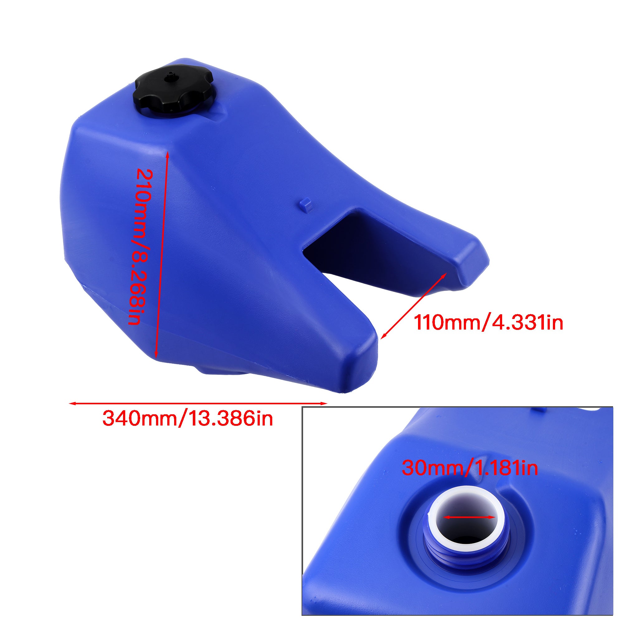Motorcycle Blue Gas Petrol Fuel Tank for Yamaha PW80 PY80 PEEWEE Dirt Bike Motocross Accessories Enduro Modified Parts