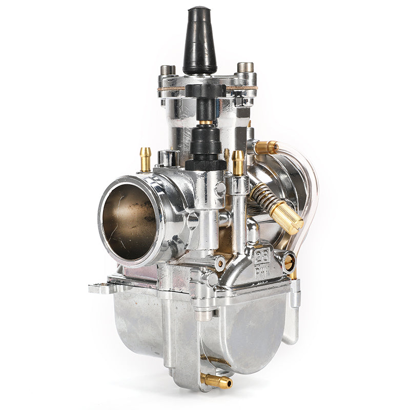 Universal PWK 28 30 32 34mm Carburetor Motorcycle Carburador Power Jet for Yamaha Mikuni Koso Silver Aluminum Alloy 90 Days 10cm