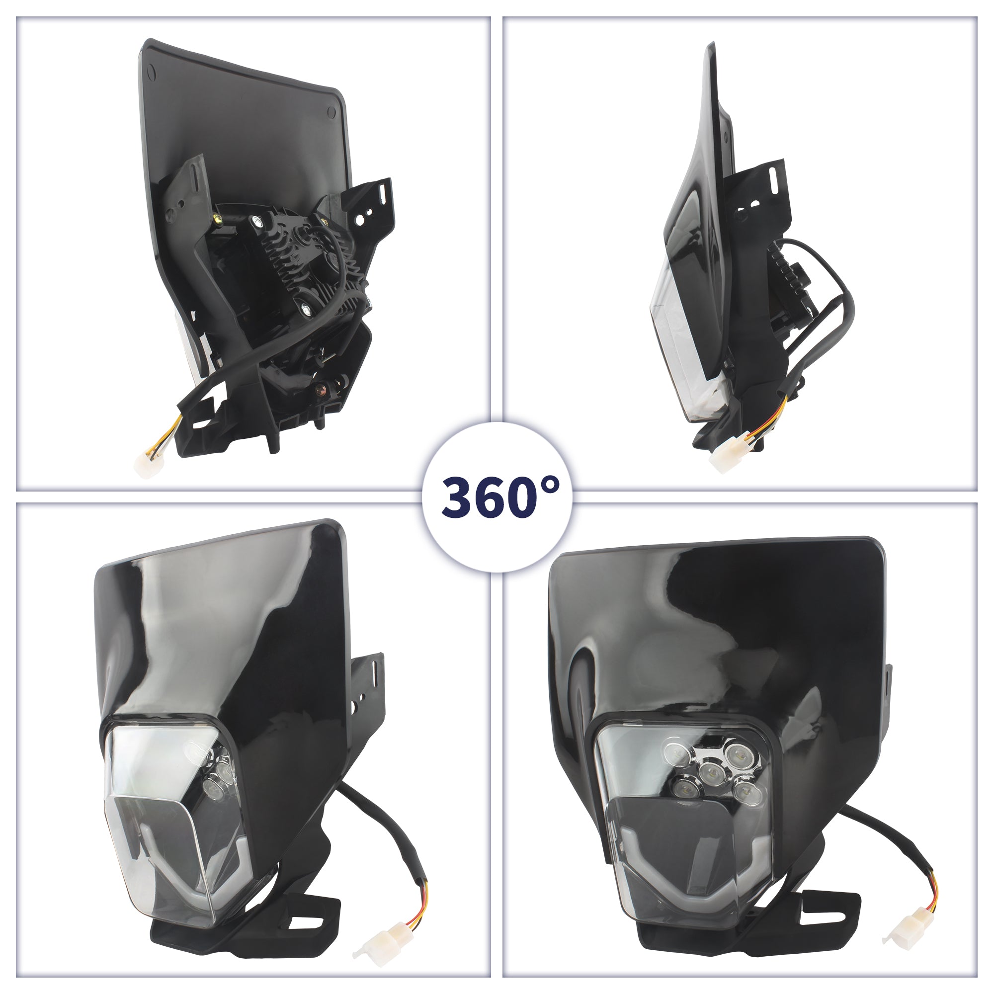 Motorcycle Headlight LED Headlamp for   TE 250 300 450 FC TE TX TC FX 125 150 Moto Head Lamp Light With Light Universal