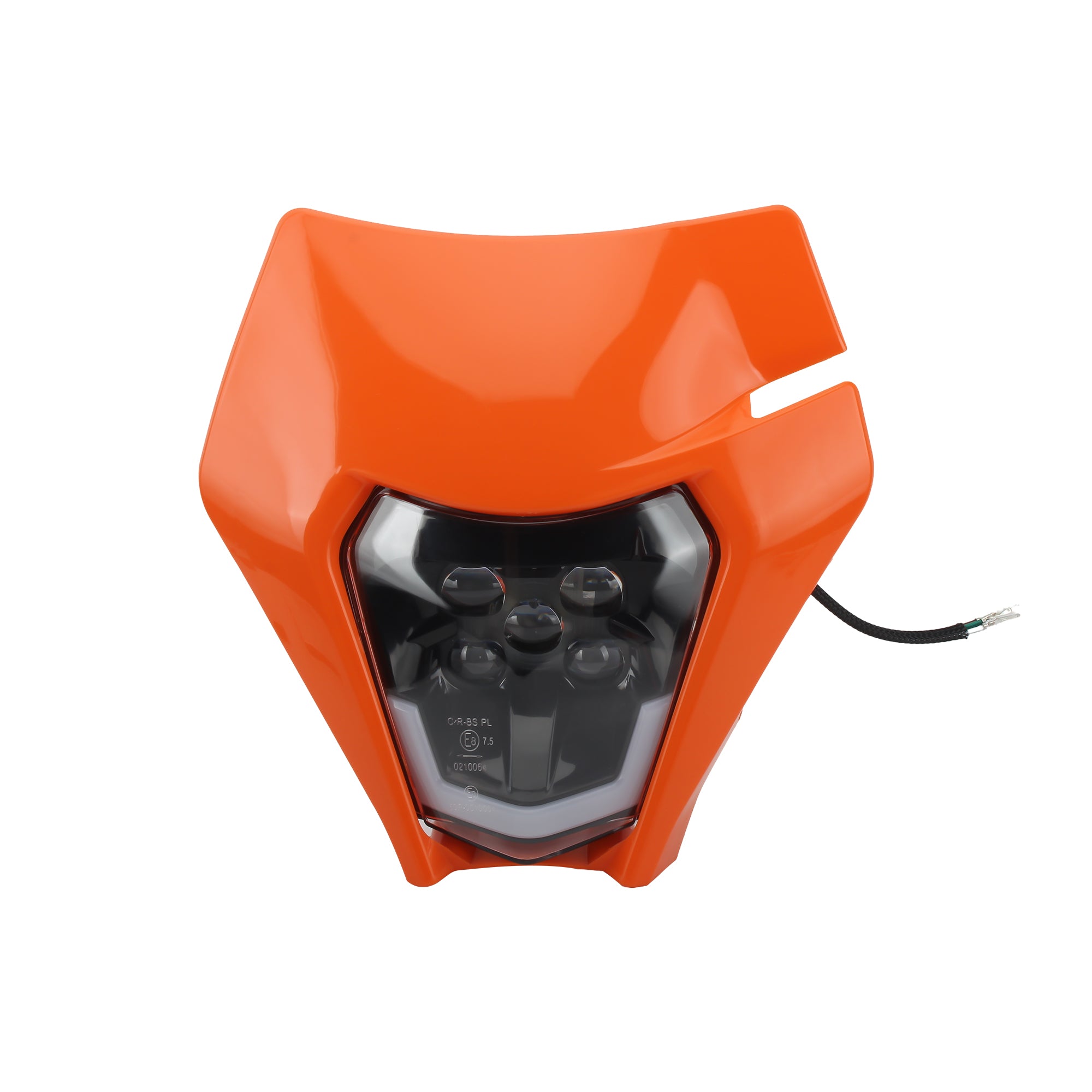 For KTM EXC XC SX MX XC 125 250 300 450 Motorcycle Dirt Bike LED Headlight Plate Enduro 2014 2015 2016-2023 Supermoto Headlamp