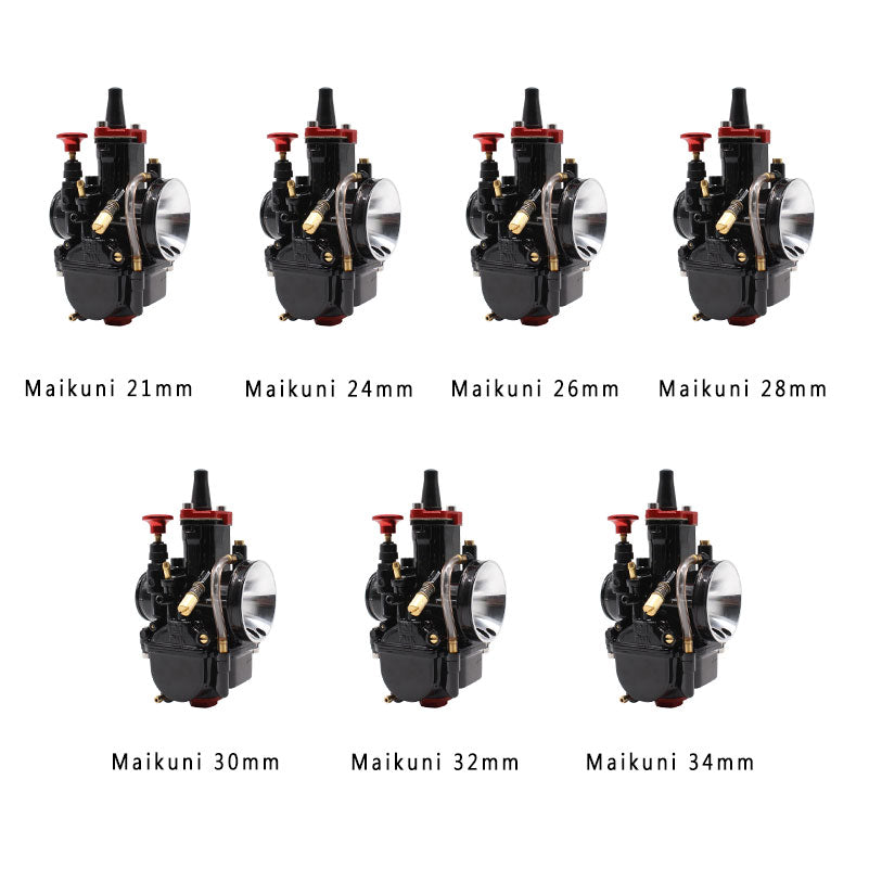 Powermotor Mikuni Maikuni PWK Carburetor Parts 21 24 26 28 30 32 34mm Universal Black Aluminum Fcr Carburetor Racing Carburetor