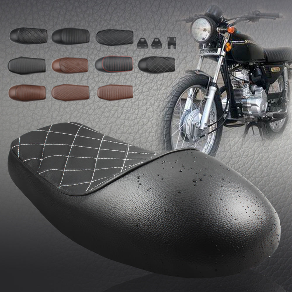 Cafe Racer Seat Motorcycle Saddle for Harley Bobber Honda C70 Yamaha CG125 Parts Comfort Waterproof Universal Moto Accessories