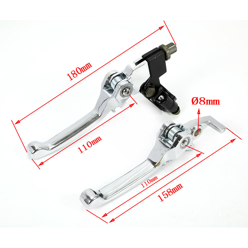 Off Road Folding Clutch Levert Dirt Bike Alloy Brake Handle Levers Fit for Crf Klx Pit Prowg-105 Short Hydraulic Clutch Kit