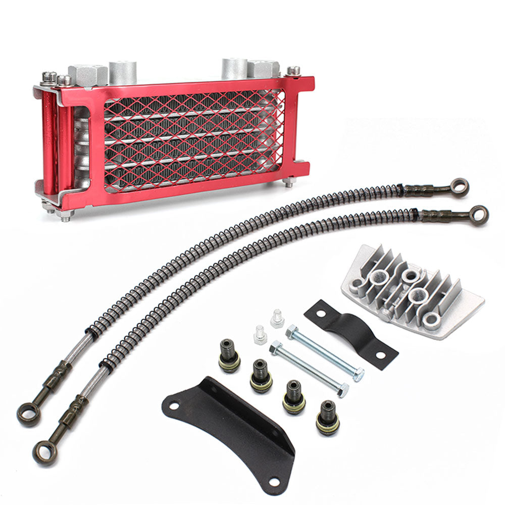 Engine Oil Cooler Radiator Motorcycle for Loncin Zongshen Lifan Shineray Yinxiang Kayo Bosuer Xmoto 50CC 70CC 90CC 110CC Engine