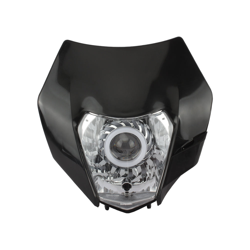 For KTM Headlight Plate Motorcycle LED EXC 300 XC SX 125 250 350 450 Round Wick Headlamp Dit Bike Supermotor Enduro Accessories