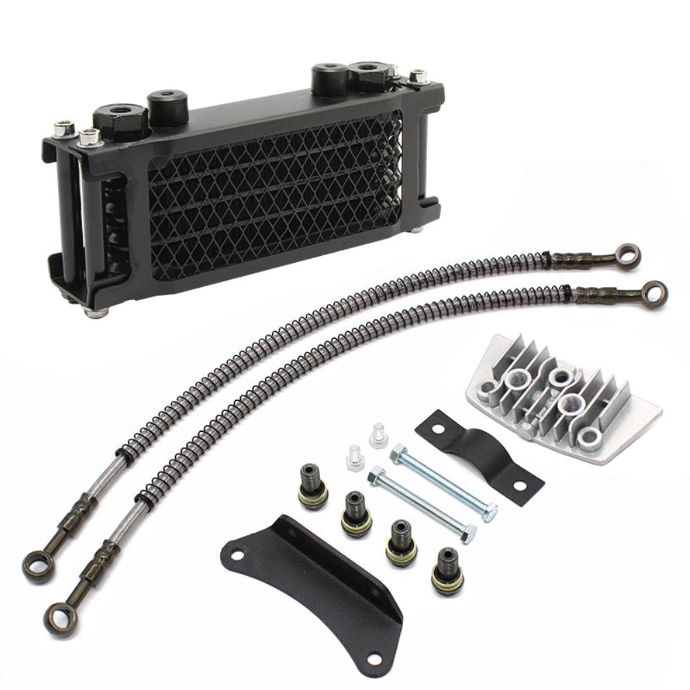 Engine Oil Cooler Radiator Motorcycle for Loncin Zongshen Lifan Shineray Yinxiang Kayo Bosuer Xmoto 50CC 70CC 90CC 110CC Engine