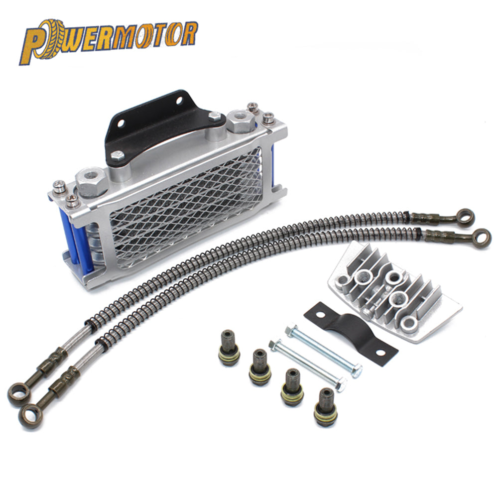 Engine Oil Cooler Radiator Motorcycle for Loncin Zongshen Lifan Shineray Yinxiang Kayo Bosuer Xmoto 50CC 70CC 90CC 110CC Engine