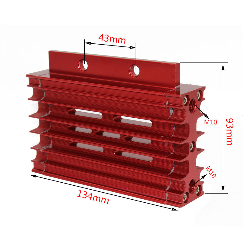 Volvo Radiators CNC Oil Cooler Radiator Aluminium Kit Cover Cooling Adapter Engine Cylinder Universal Motorcycle Oil Radiator