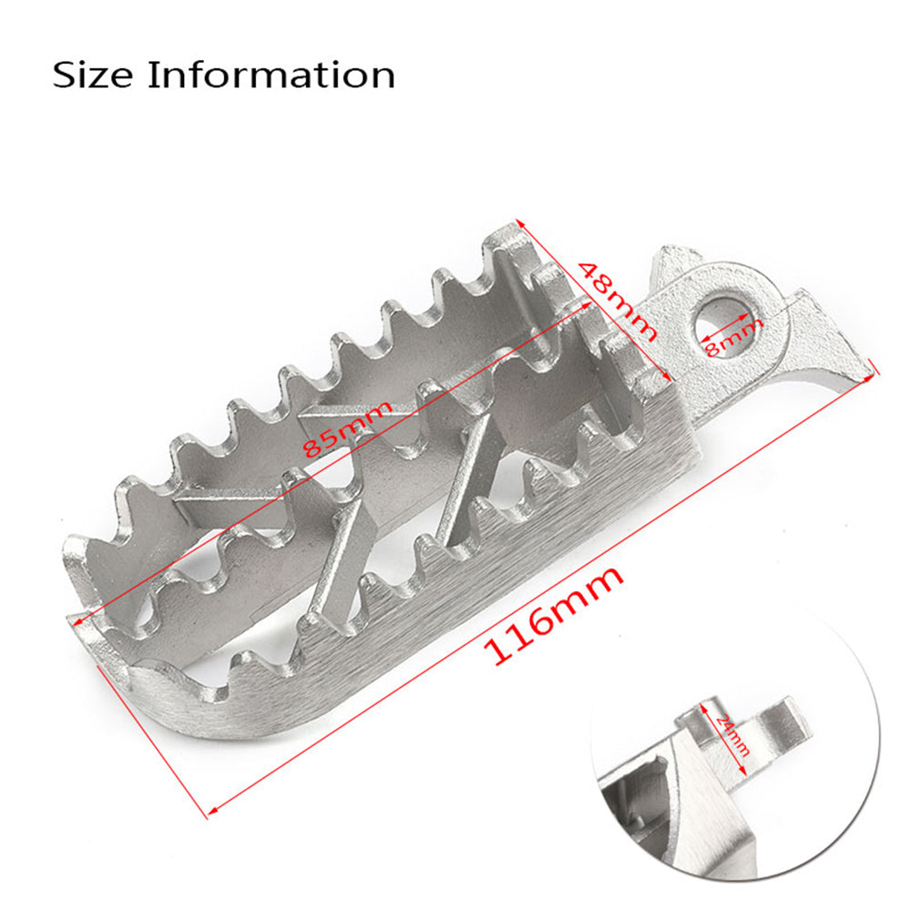 Motorcycle Foot Pegs  for Harley Honda Kawasaki Yamaha Suzuki Pit Dirt Motor Bike Pitster Stainless Steel Peg Foot Pegs