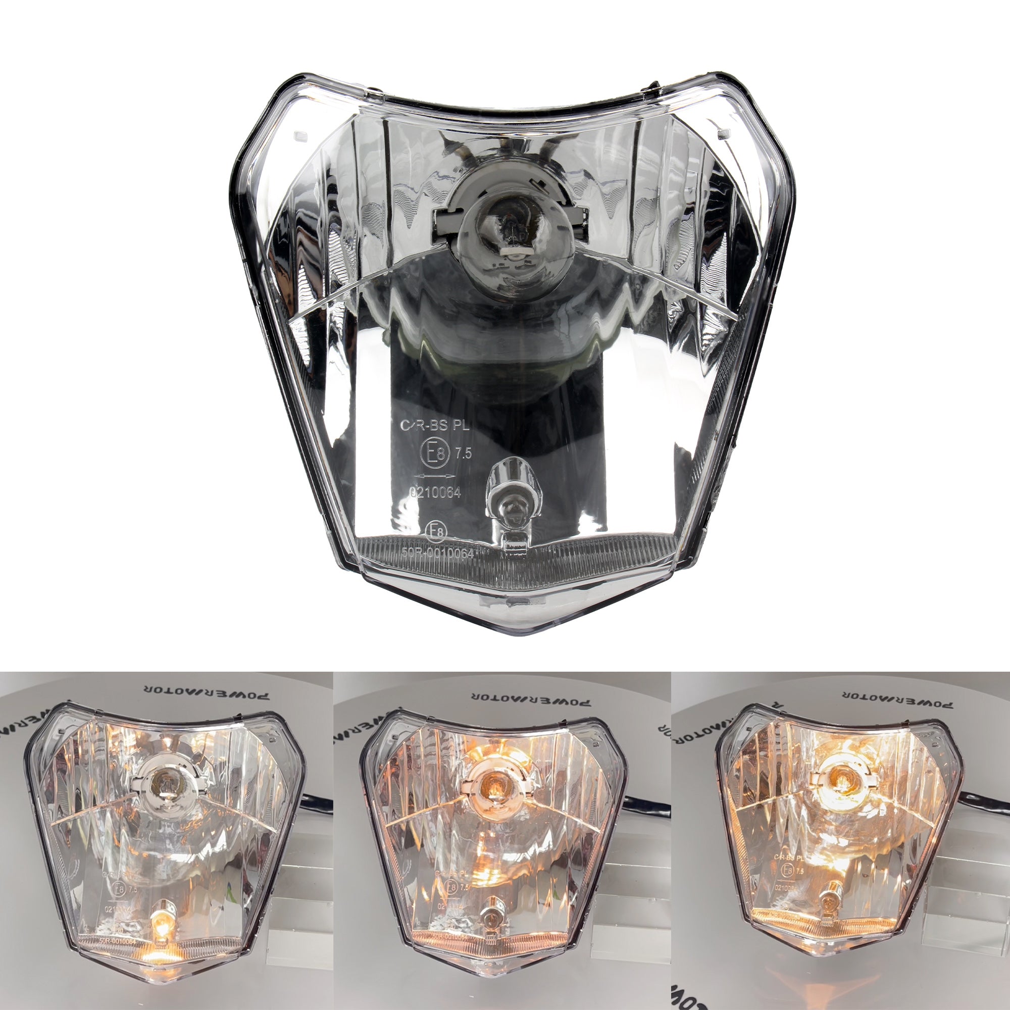 2015-2021 Motorcycle Halogen Headlamp Dirt Bike Head Lamp Light Enduro for KTM EXC XC SX XCW EXCF SXW SXF 125-500