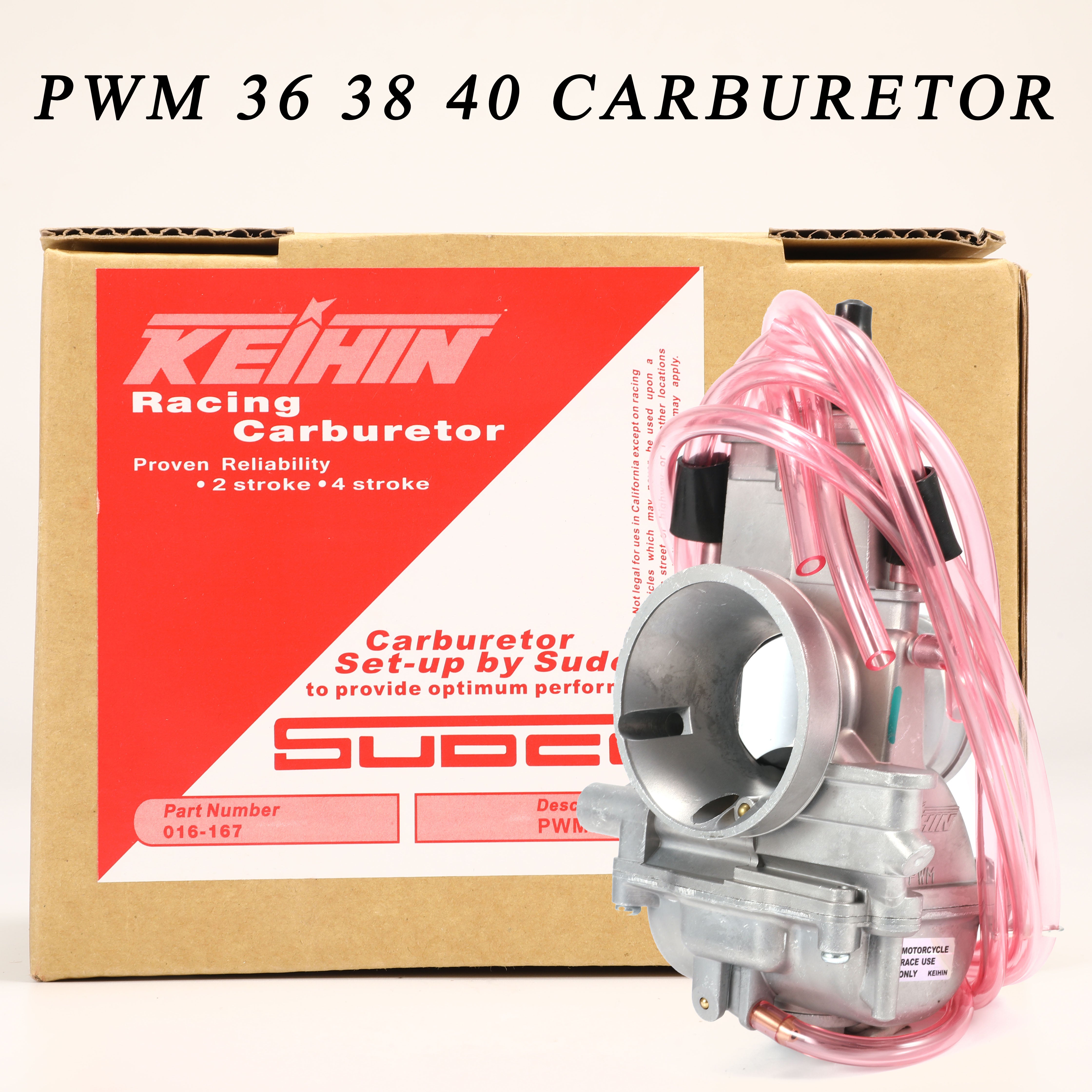 Carburetor Carb PWM 36 38 40mm for 125cc 250cc 2T 4T Racing Motorcycle Carburetor Scooter ATV Power Dirt Bike Carburetors Silver