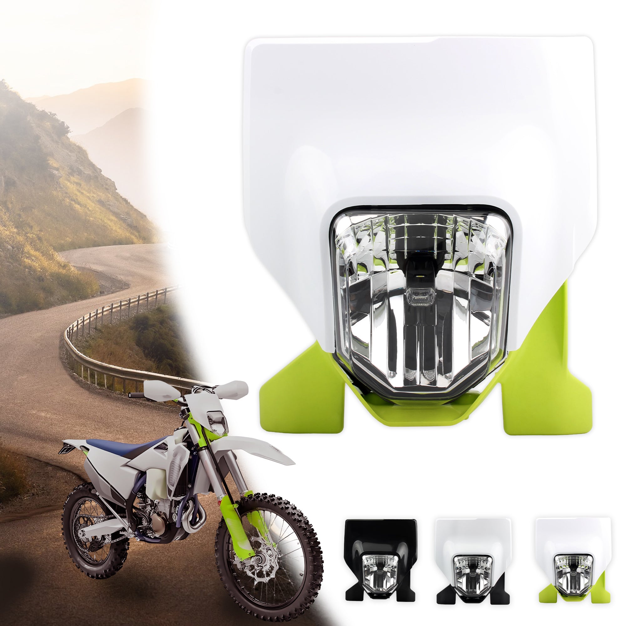 For Husqvarna 2024 Motorcycle LED Headlight Light Wick FC FE TC TE 125 300 300i 250 450 700 Motocross HeadLamp Parts Enduro