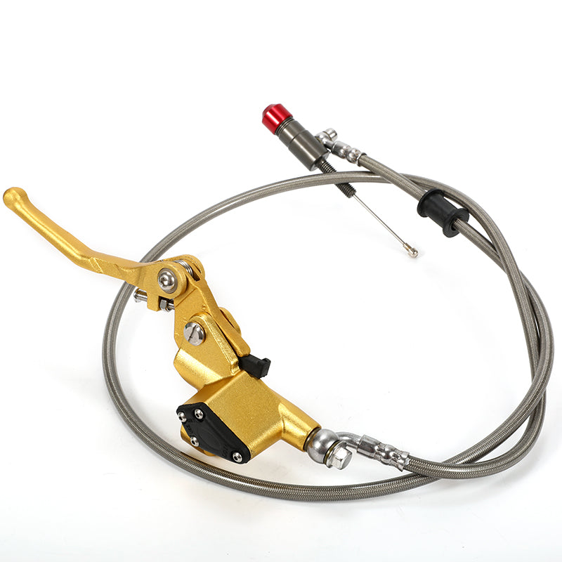 Dirt Bike Clutch Lever Aluminum 900Mm 1200Mm Stunt Folding Lever Motorcycle Brake Master Cylinder for 125-250Cc Hydraulic Clutch