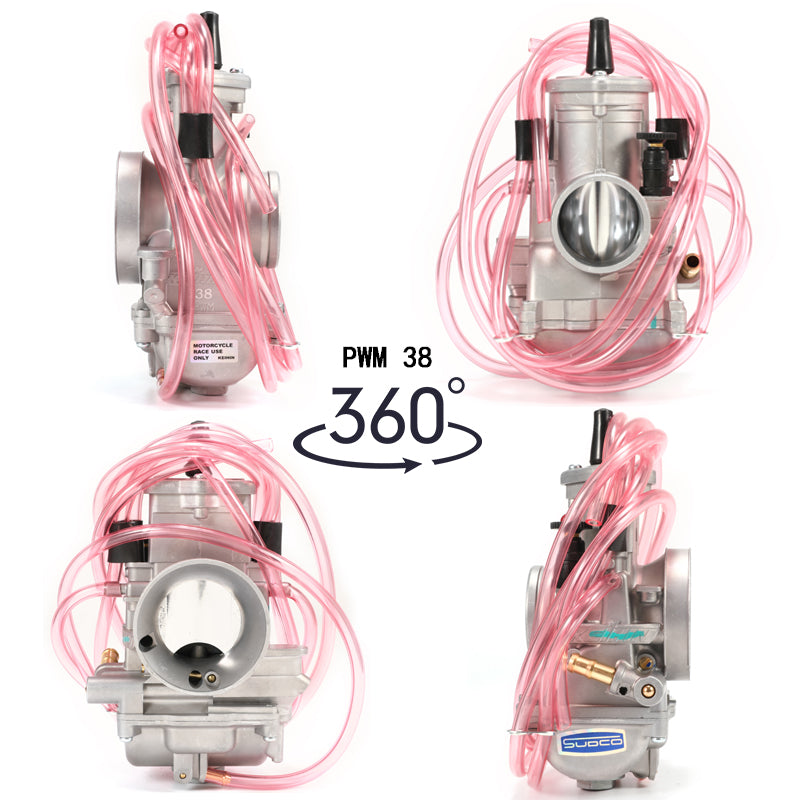Carburetor Carb PWM 36 38 40mm for 125cc 250cc 2T 4T Racing Motorcycle Carburetor Scooter ATV Power Dirt Bike Carburetors Silver