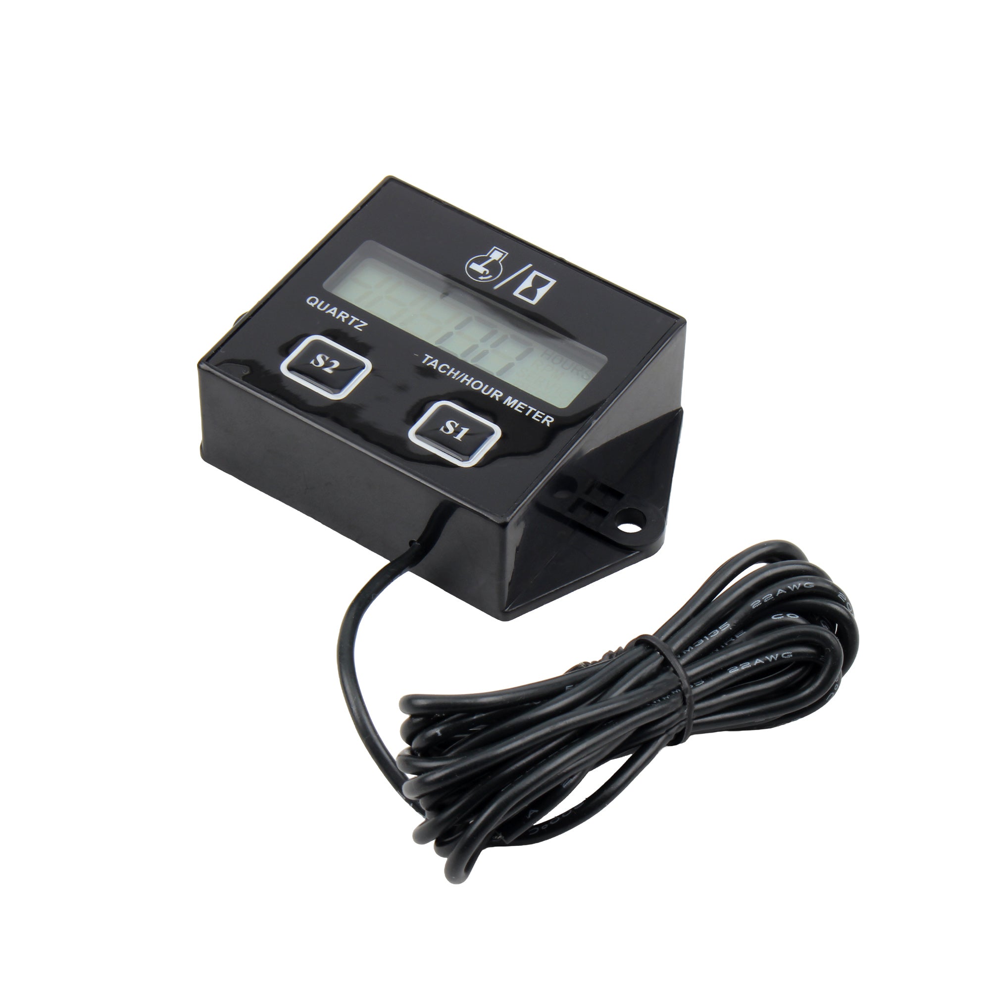 Motorbike 2-Stroke 4-Stroke Digital Engine Tach Hour Meter Tachometer Gauge Inductive Display Dirt Pit Bike Motorcycle Parts