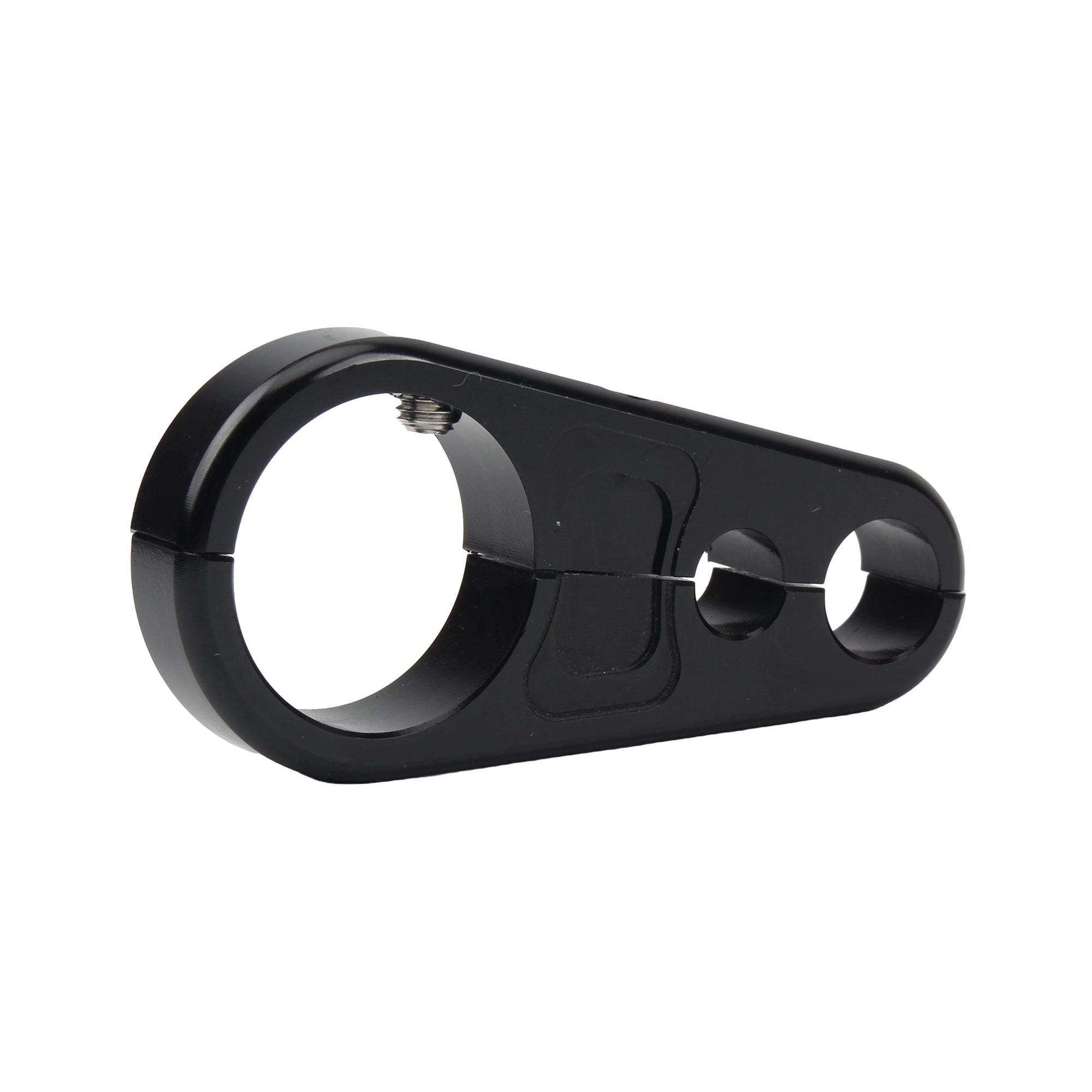 For Harley Cafe Racer Dyna Sportster Motorbike 1" 25mm Handlebar Clutch Cable Brake Line Clamp Fixed Clips Enduro