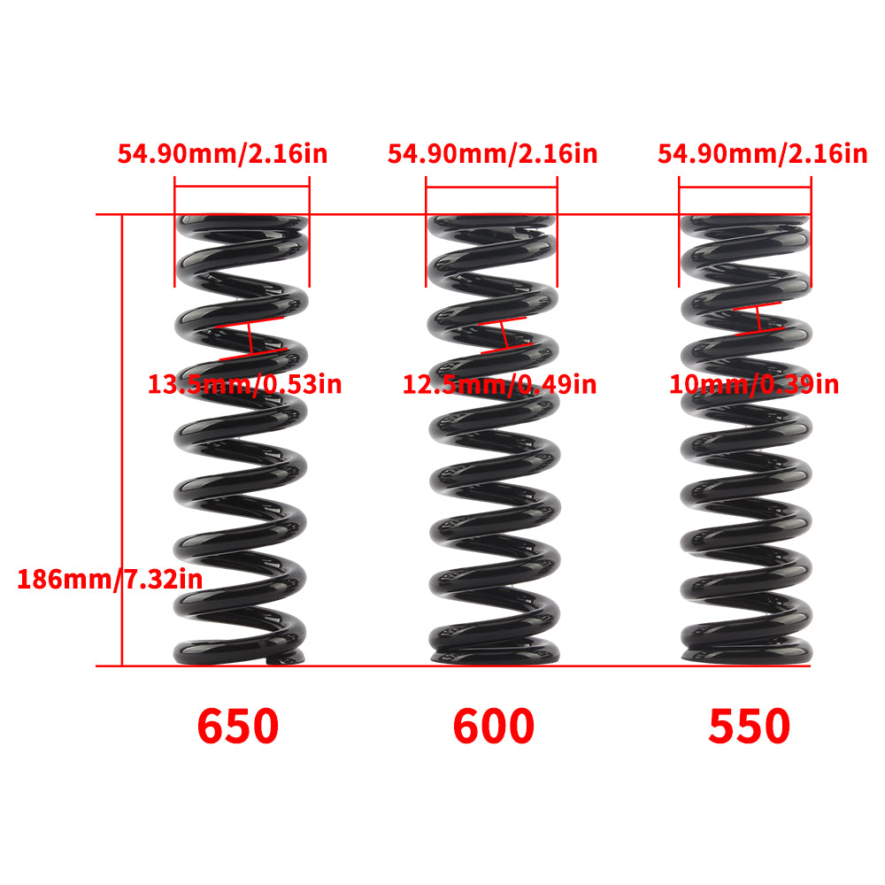 About Sur Ron Parts Rear Shock Absorber Spring 550LBS 600LBS 650LBS Surron Light Bee X S Segway X160 X260 Motorcycle Accessories