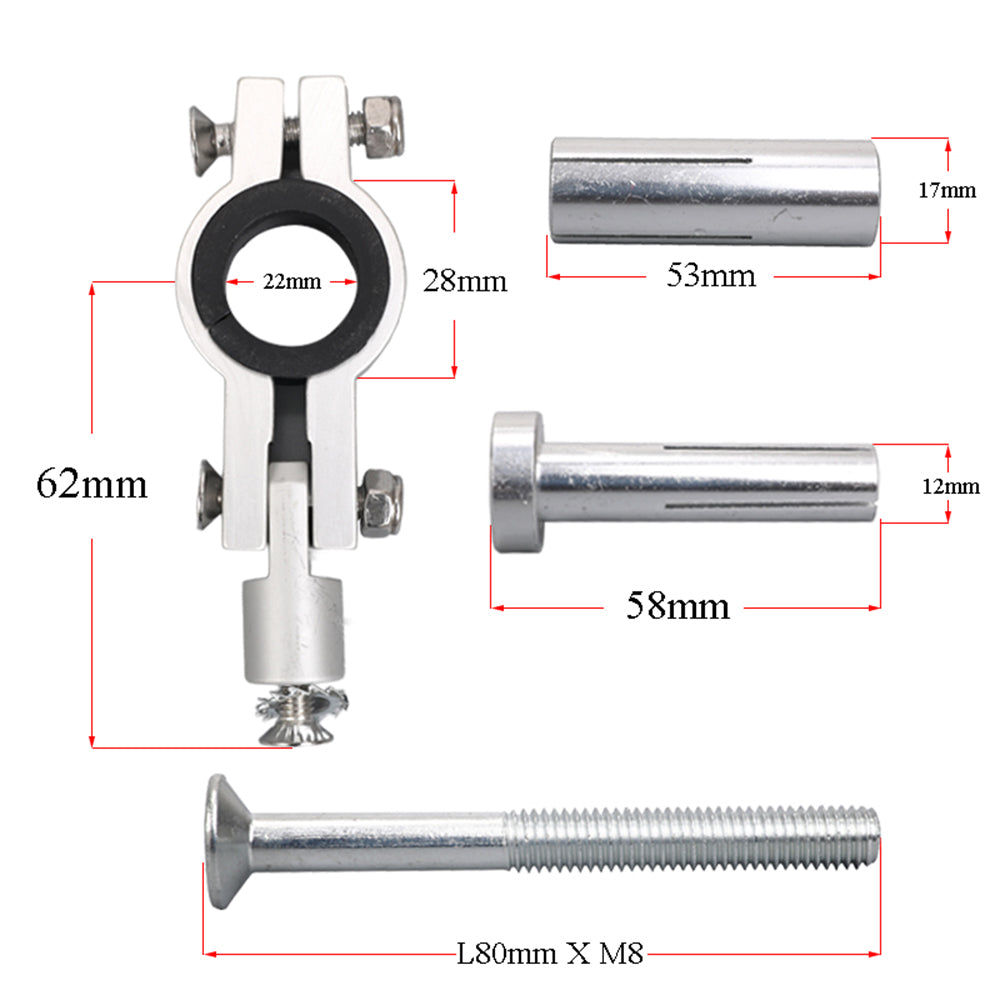 Parts Motorcycle Dirt Bike ATV Quad 1-1/8 28mm Handlebar Hand Guards Clamps Mount Kit 22mm Handguards Mount Parts