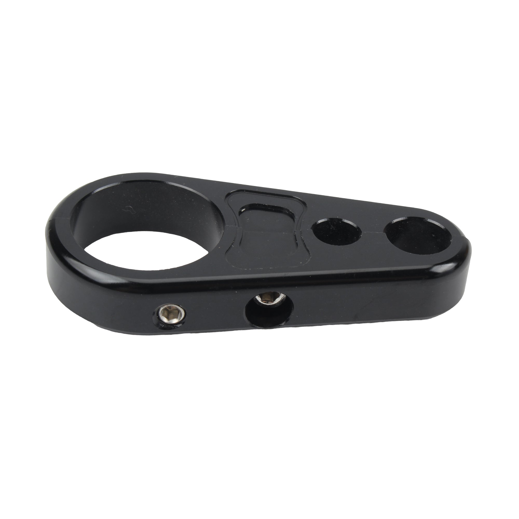 For Harley Cafe Racer Dyna Sportster Motorbike 1" 25mm Handlebar Clutch Cable Brake Line Clamp Fixed Clips Enduro