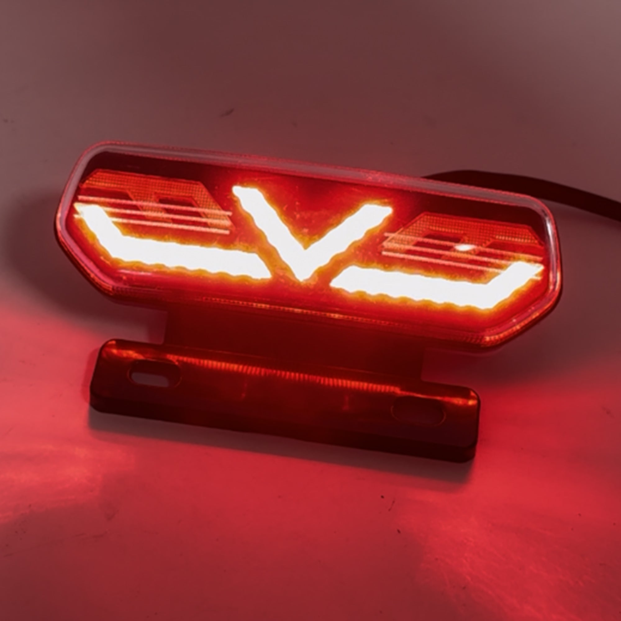 Powermotor Motorbike Motorcycle Rear Tail Lights LED Motorbike Stop Turn Signal Direction Indicator Blinker Taillight 12V