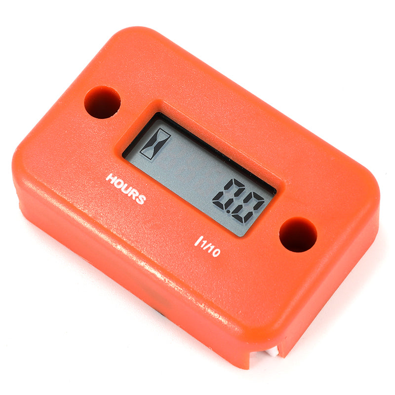 Motorcycle Inductive Digital Hour Meter Waterproof Engine Gauge Hour Meter LCD Display for Bike Motorcycle ATV Boat Offroad