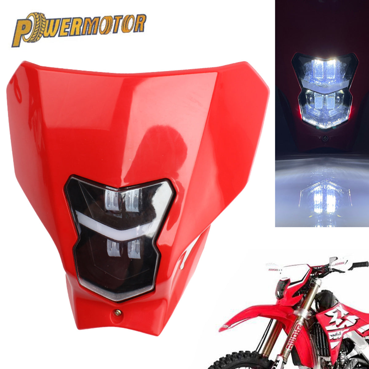 New 2021 Motorcycle LED Headlight Waterproof Plug Head Light for Honda CRF 450L CRF450XR CRF 450 450XR 450 L XR 2019 2020
