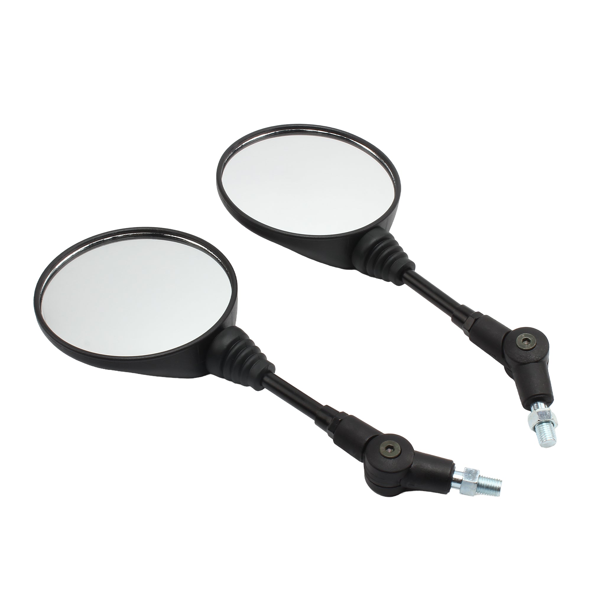 Scooter Rear Mirror Motorcycle Side Mirror 2pcs Foldable Round 10MM for Motocross Accessories for Bike Rearview Mirrors