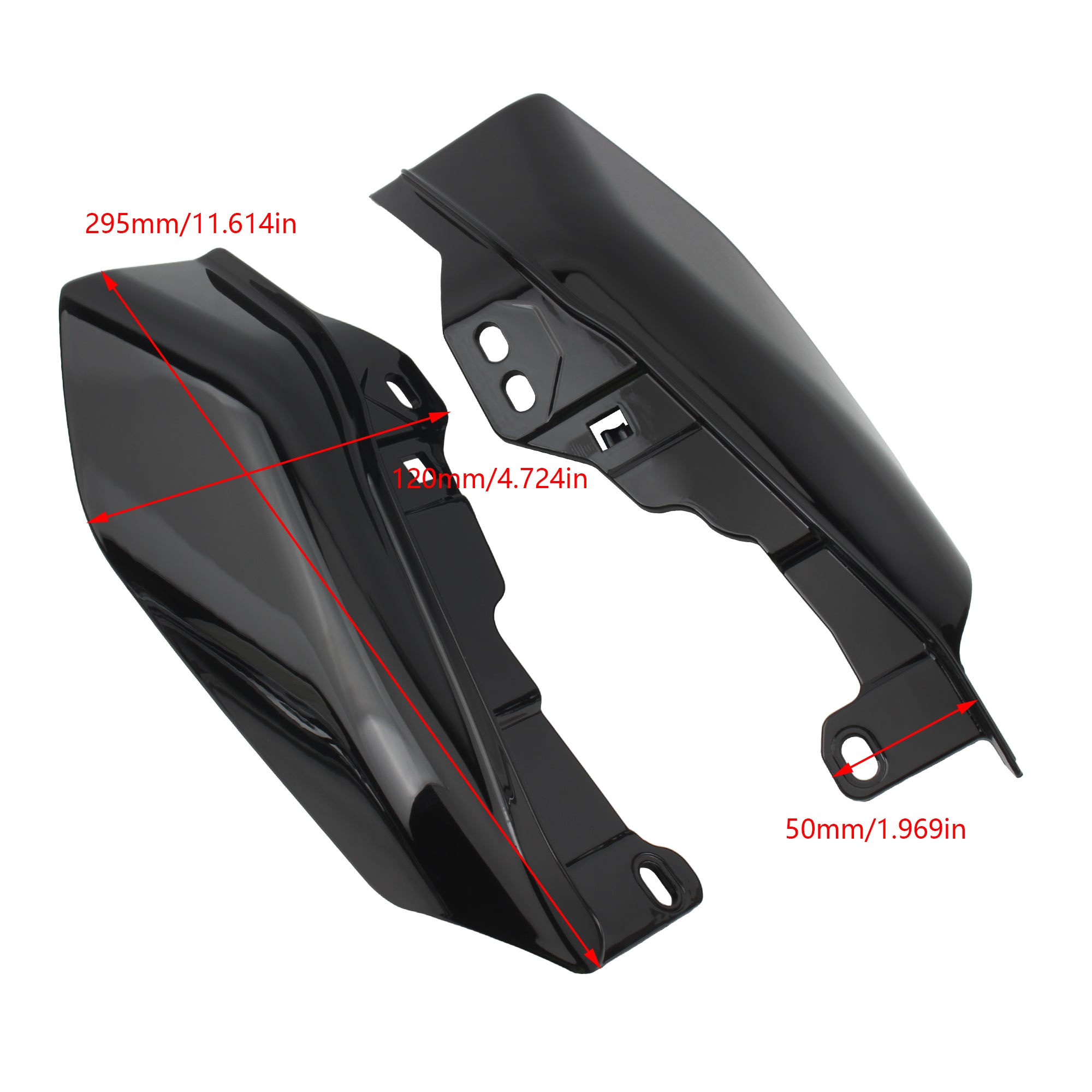 Motorcycle Mid-Frame Air Deflector Under Seat Engine Heat Shield for Harley Touring Street Electra Glide CVO Road King 2001-2022