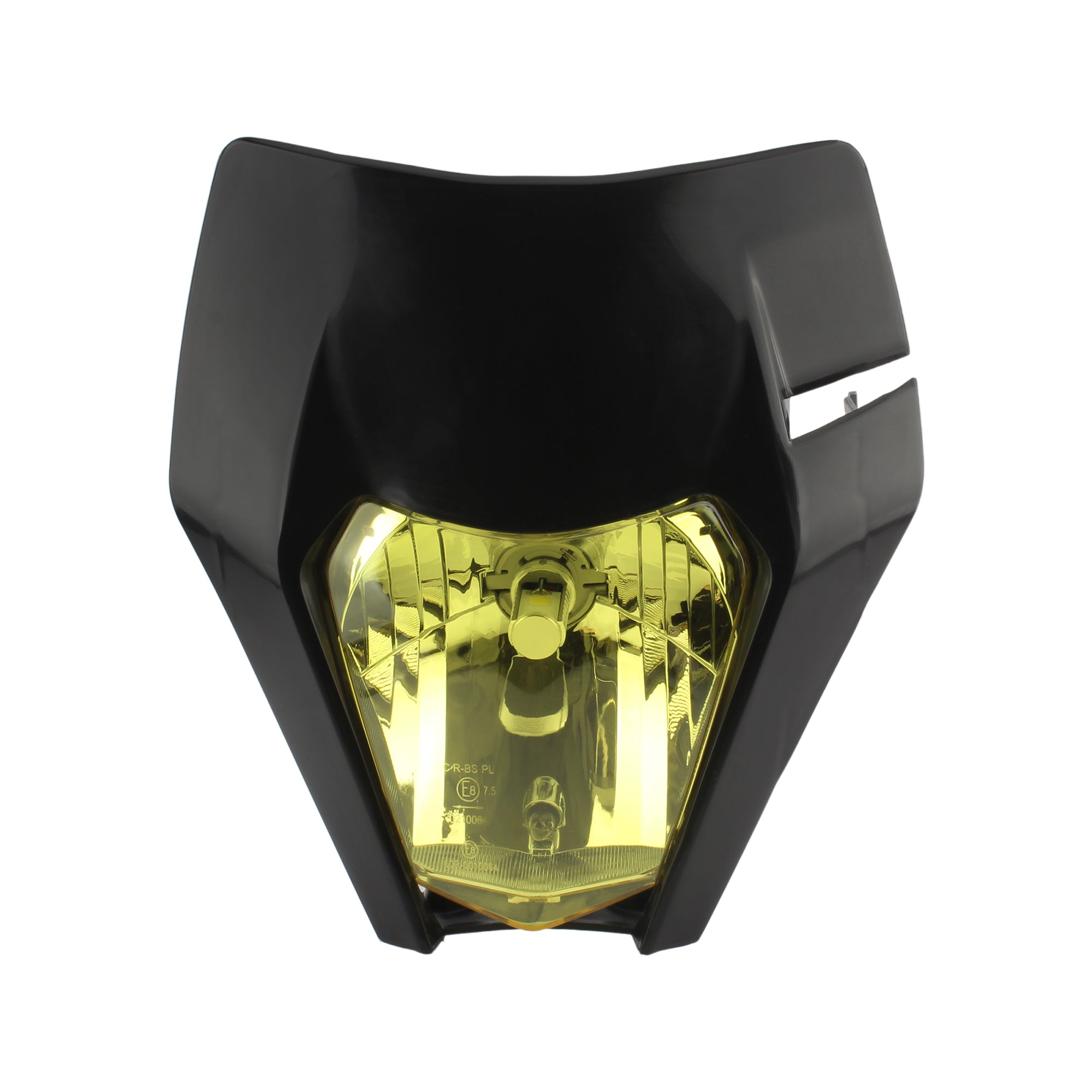 Motorcycle LED Headlight Yellow Mask for EXC XCF SX SXF XC XCF SMR CR YZF DRZ Supermoto 125 150 250 350 450 530 Enduro Halogen