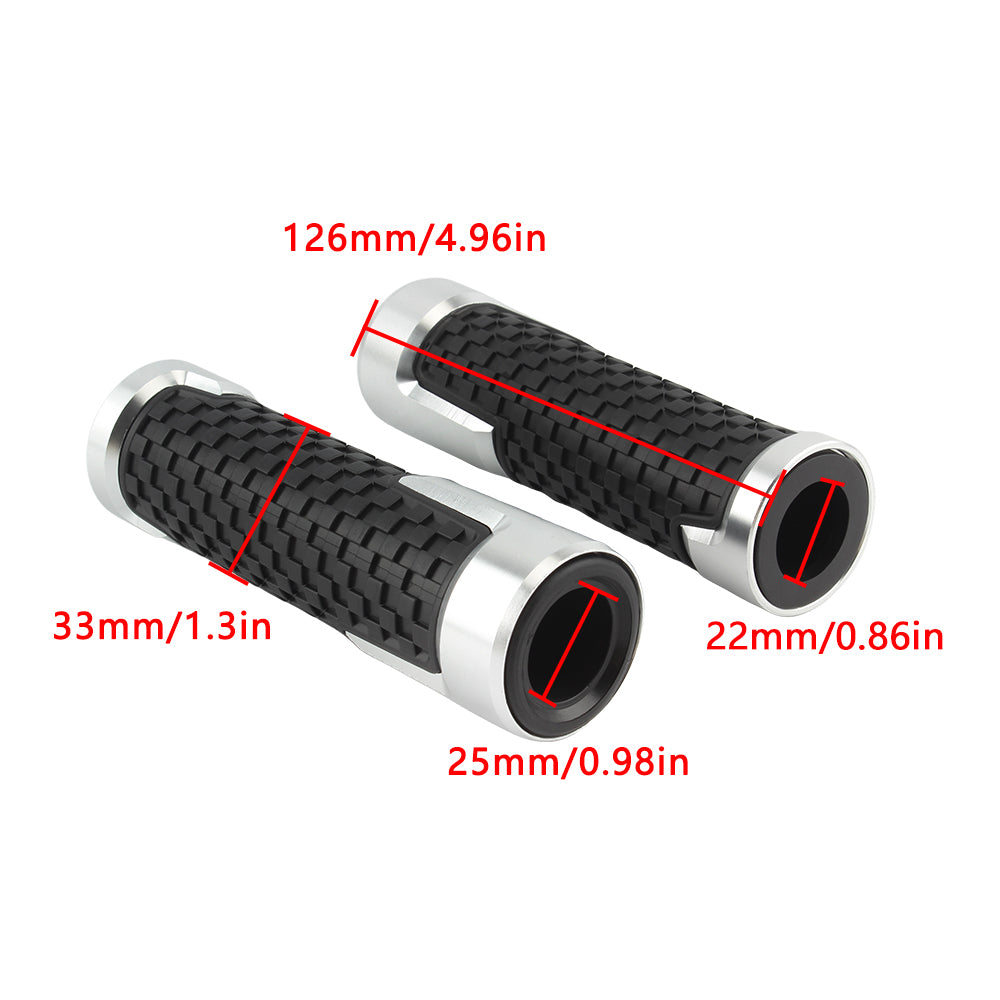 Universal Aluminium Alloy22mm 7/8\" Hand Grips for Honda Kawasaki Yamaha Suzuki BMW MX Pit Dirt Bike Motorcycle