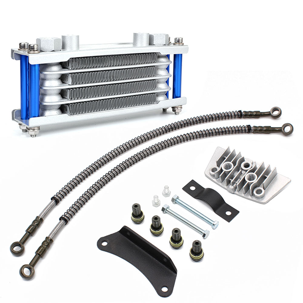 Engine Oil Cooler Radiator Motorcycle for Loncin Zongshen Lifan Shineray Yinxiang Kayo Bosuer Xmoto 50CC 70CC 90CC 110CC Engine