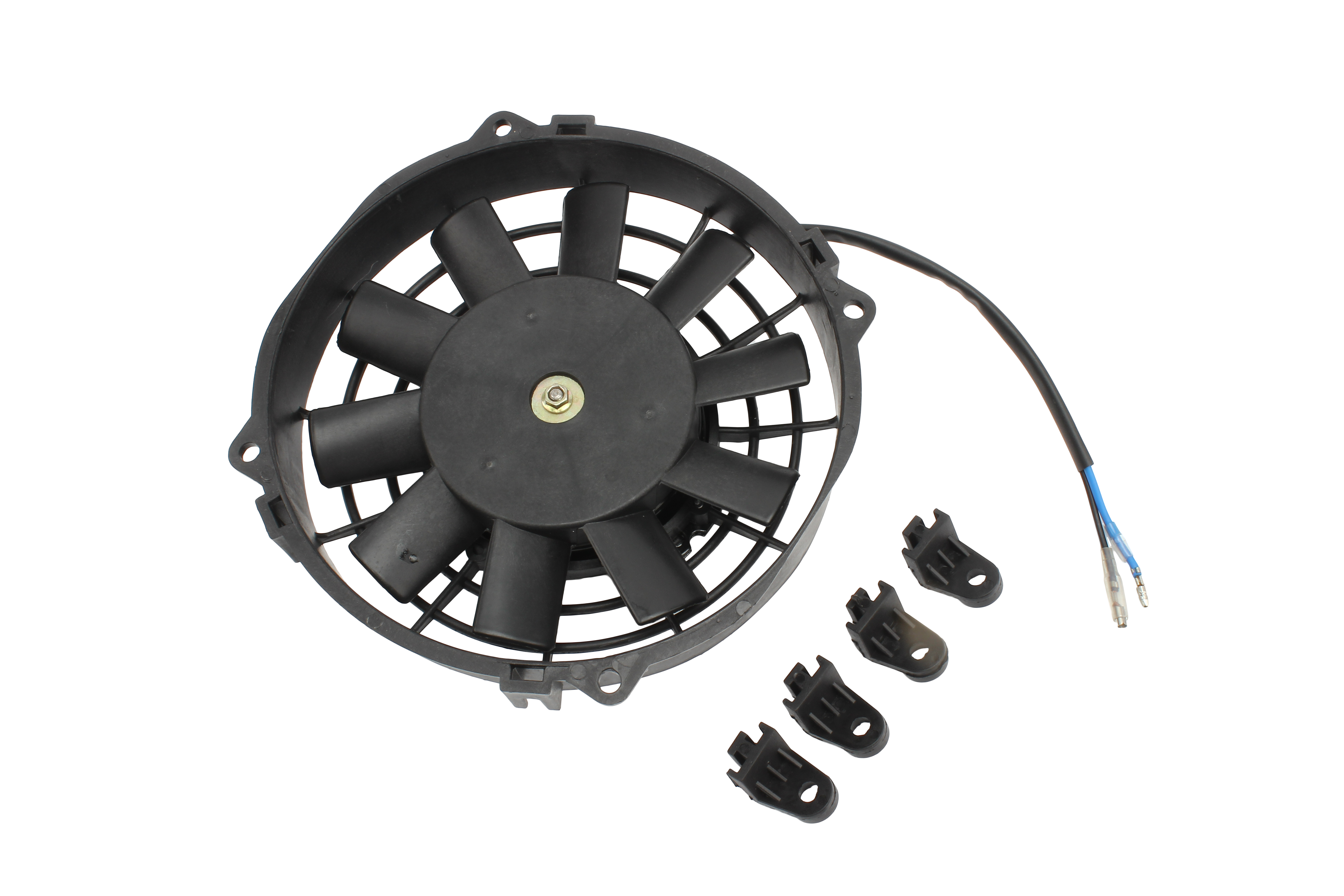 Universal Motorcycle 8In 12V 80W Dc Evaporative Cooling Fan and Cooling for 150Cc 200Cc 250Cc Atv  Motor Fan for Cooling